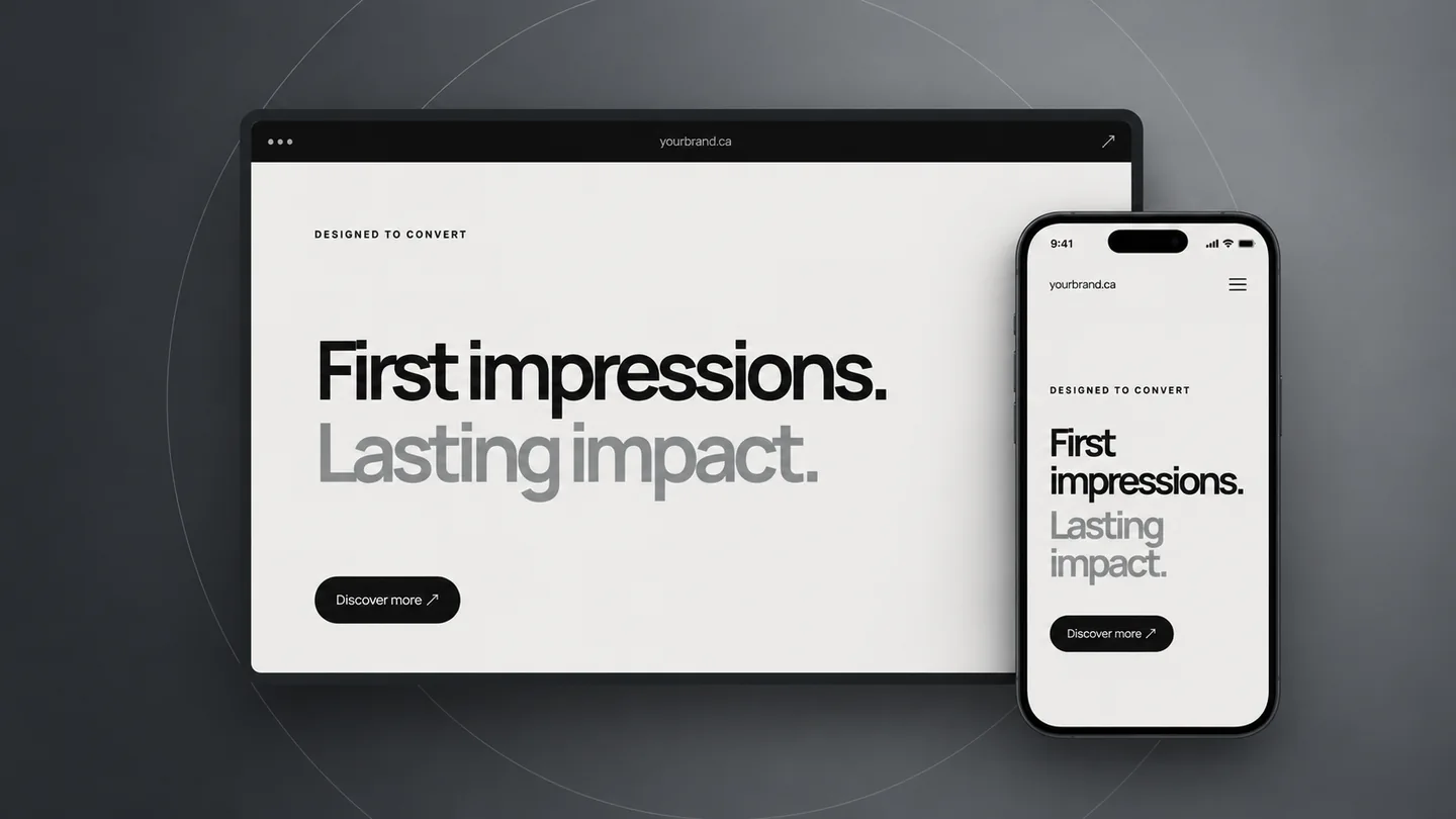 Royal Maple responsive website design concept on desktop and mobile screens